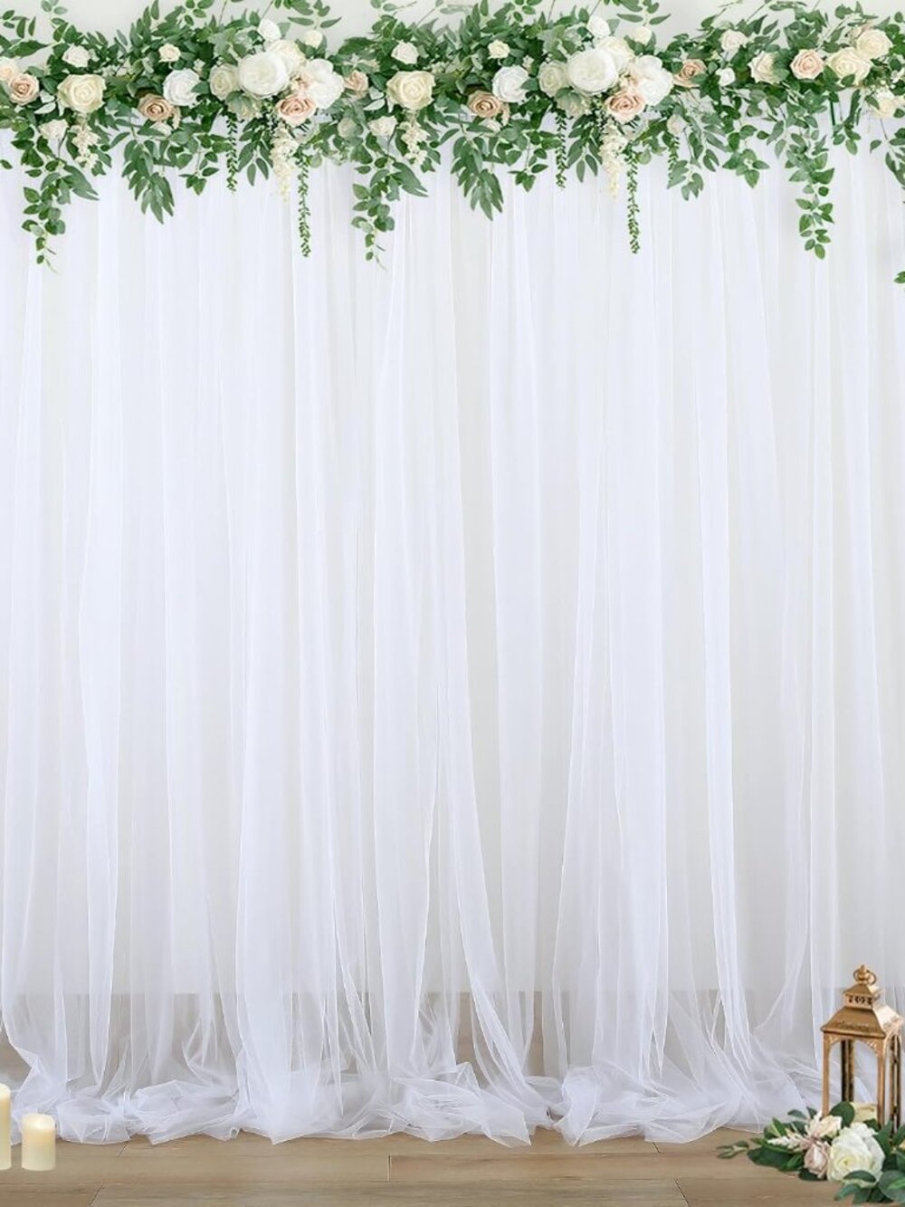 White Tulle for Parties Wedding 10ft x 8ft Sheer s for Bridal Shower Birthday Pa